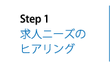 求人ニーズのヒアリング