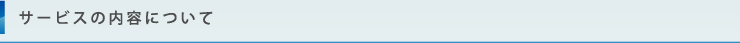 サービスの内容について